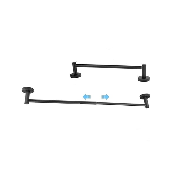 Adjustable Bronze 12.8 to 23.6 Inch Bath Towel Bar Rack for Bathroom Towel Holder, Wall Mounted Towel Bar Rod Hanger Bathroom Hardware Accessories Hotel Style, Stainless Steel, Brushed Nickel