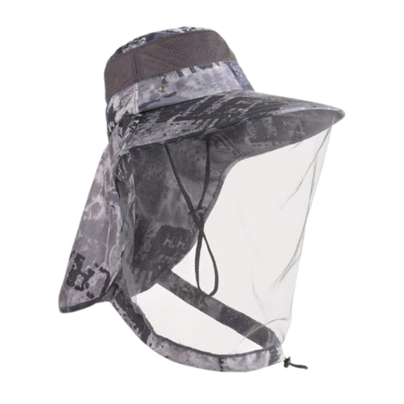 Adjustable Bugs Shielding Hat With Mesh UPF50+ Sun Protecting Face Covers For Men Gardening Farming Outdoor Activities
