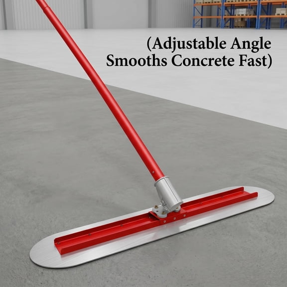 Adjustable Bull Float, 47.2 L11.8 W Enhanced Efficiency, Steel Thickened Support, Concrete Float Tool, 4-Section Concrete Float, Targeting Patio, Sidewalk, Garage
