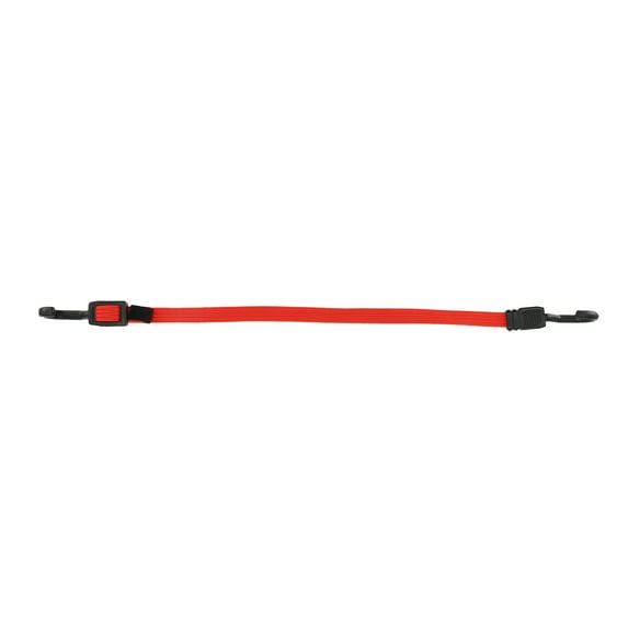 Adjustable Bungee Cords with Hooks 60cm Adjustable Bungee Cords with Metal Buckle Red 1pc