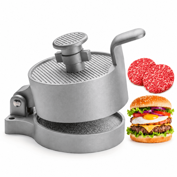 Adjustable Burger Press & Hamburger Press Patty Maker, Makes 1/4lb to 3/4lb Hamburger Patties, Stuffed Burger Patty Maker