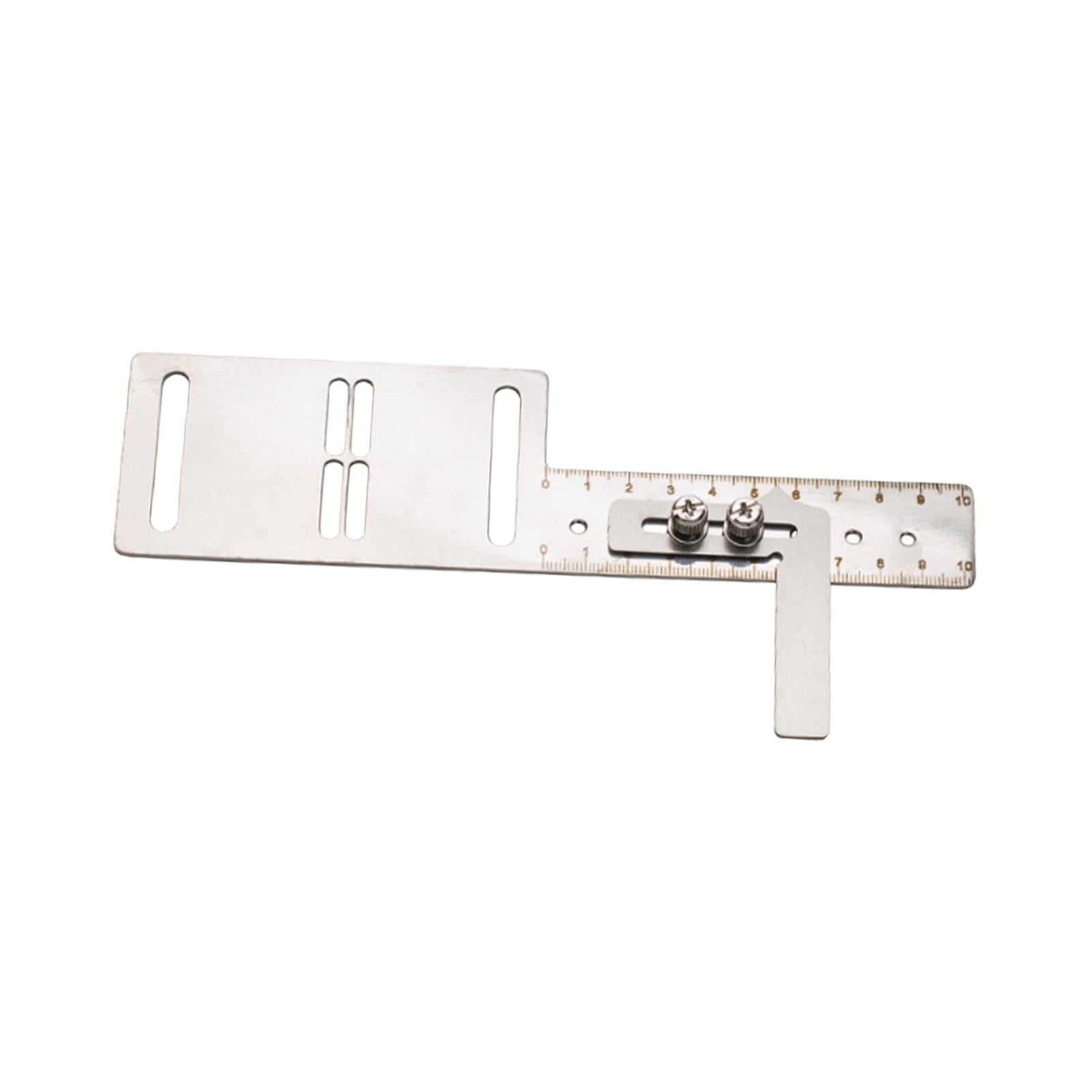 Adjustable Buttonhole Gauge Measuring Ruler Sewing Tool Stainless Steel Material Compatible with 1790 781 Users