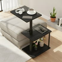 Adjustable C-Shaped Side Table - Swivel Design for Small Spaces