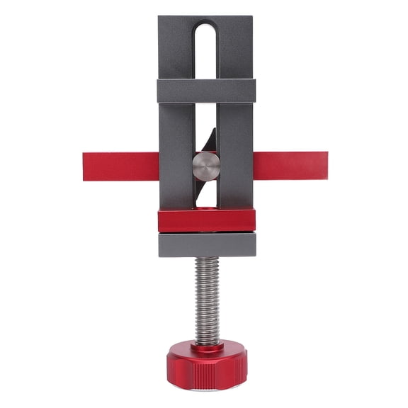 Adjustable Cabinet Door Installation Positioner Tool, Aluminum Alloy Hardware Jig & Punch Locator Guide (13.0 inches / 33.0 cm)