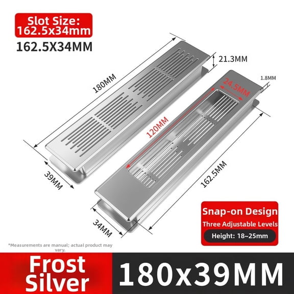 Adjustable Cabinet Ventilation Mesh Grille With Rectangular Holes For Kitchen, Wardrobe, And Gas Cabinets
