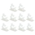 thumbnail image 1 of Adjustable Cable Clips, 10 Pack 13-16mm Self-Adhesive Cable Clamp Wire Clamps, White, 1 of 5