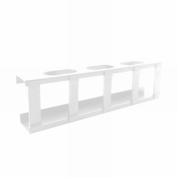 Adjustable Cable Management Tray,Large Under Desk Cord Organizer for Standing Desks,Plastic Wire Holder,Clean & Tidy Under Desk Storage,White,1PC
