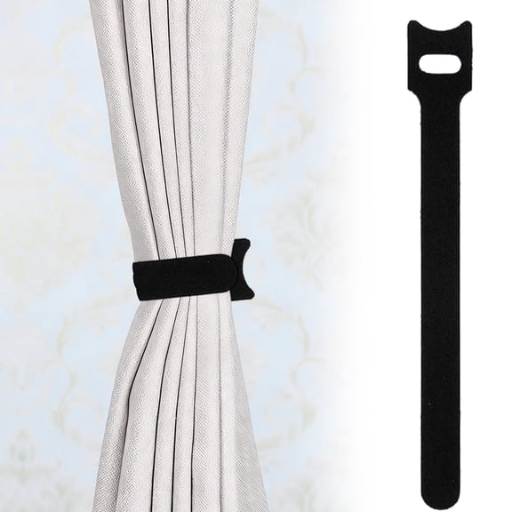 Adjustable Cable Straps Cable Ties Adjustable Cord Wire Organizer for Cord Management (8 Inches, 1 Piece, Black)