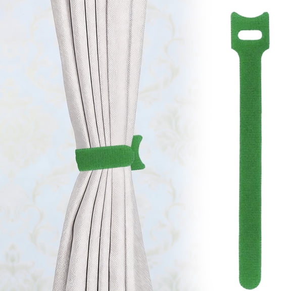 Adjustable Cable Straps Cable Ties Adjustable Cord Wire Organizer for Cord Management (8 Inches, 1 Piece, Green)