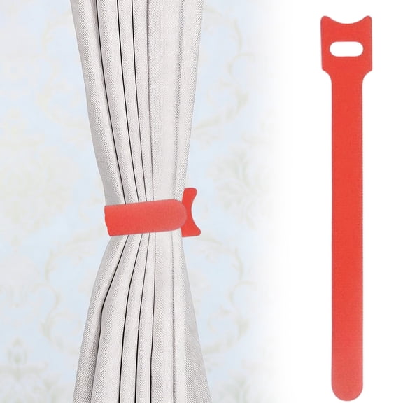 Adjustable Cable Straps Cable Ties Adjustable Cord Wire Organizer for Cord Management (8 Inches, 1 Piece, Red)