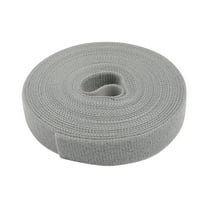 Adjustable Cable Straps, Self-Grip Tape, Free Cut Length, Reusable Fastening Cable Ties, Hook and Loop Securing Strap for Cable Tidy, Wire Management, Cord Organiser, Grey, 0.39" x 16.4 FT