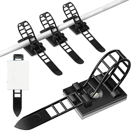 Adjustable Cable Ties & Clips With Strong - Perfect For Home & Office!