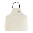 thumbnail image 1 of Adjustable Cactus Print PVC Apron with Front Pocket for Kitchen Cooking and Multi-Purpose Use, 1 of 7