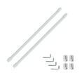 thumbnail image 1 of Evideco Adjustable Telescopic Curtain Rods, 20-31 Inch, White, Without Drilling Holes, Adhesive Installation, Set of 2, 1 of 5