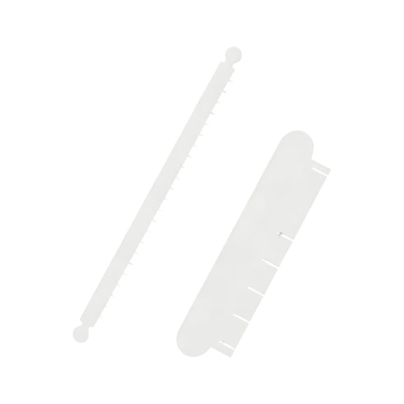 Adjustable Cake Arch Molding Tool Set - Cake Frosting, Piping Alignment & Buttercream Scraping - Food-Grade Plastic, Easy to Clean, Space-Saving, Ideal for Home Baking & Dessert Shops White
