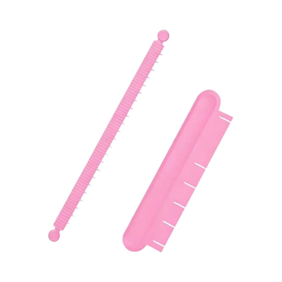 Adjustable Cake Arch Molding Tool Set - Cake Frosting, Piping Alignment & Buttercream Scraping - Food-Grade Plastic, Easy to Clean, Space-Saving, Ideal for Home Baking & Dessert Shops Pink