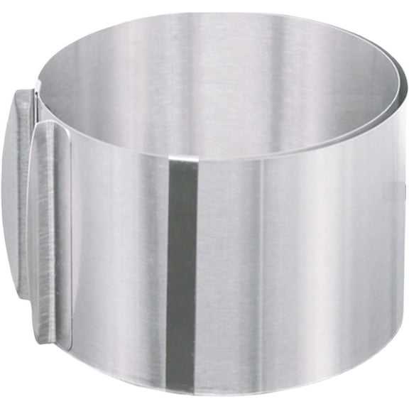 Adjustable Cake Ring Mold 6 to 12 Inch:Stainless Cake Rings for Baking,Telescopic Round Mousse Ring for Cakes, Bread, Cookies, Chocolate Baking (4 Inch High)