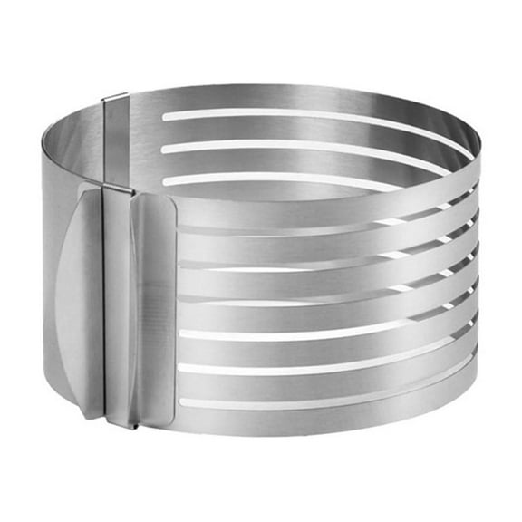 Adjustable Cake-Slicer and Cake Mold Cutter Leveler Stainless Steel Cake Slicing-Ring 16-20cm Baking Tool