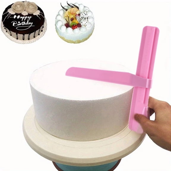 Cake Scraper Smoother Set, Adjustable Frosting Smoother Tool for Cake Decorating, Buttercream Finishing & Baking Cakes
