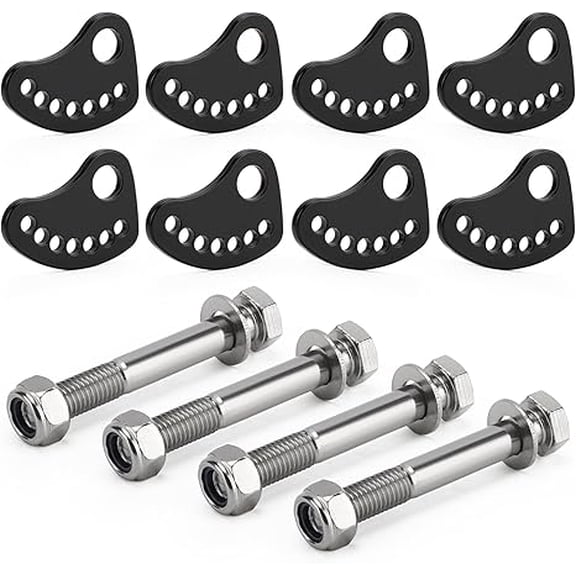 Adjustable Camber Kit Lock & Upper Arm Alignment Cam Bolt Kit Compatible with Chevy Silverado GMC Sierra 1500 2500 3500 - Camber/Caster Fix, Cam Bolt Stainless Steel - Fits 1999-2019 Models