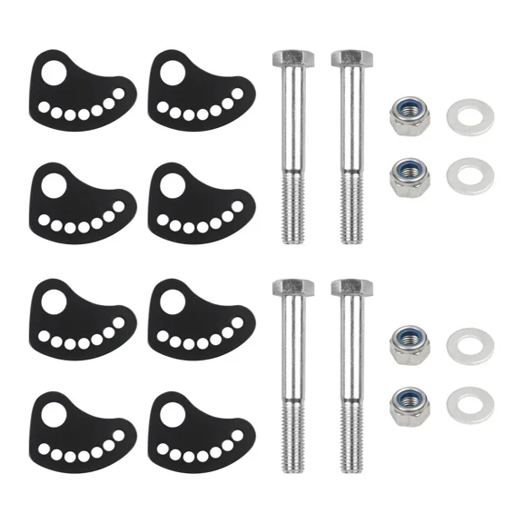 Adjustable Camber Kit Lock & Upper Arm Alignment Cam Bolt Kit Compatible with Chevy Silverado GMC Sierra 1500 2500 3500 - Camber/Caster Fix, Cam Bolt Stainless Steel - Fits 1999-2019 Models