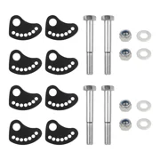 Adjustable Camber Kit Lock & Upper Arm Alignment Cam Bolt Kit Compatible with Chevy Silverado GMC Sierra 1500 2500 3500 - Camber/Caster Fix, Cam Bolt Stainless Steel - Fits 1999-2019 Models