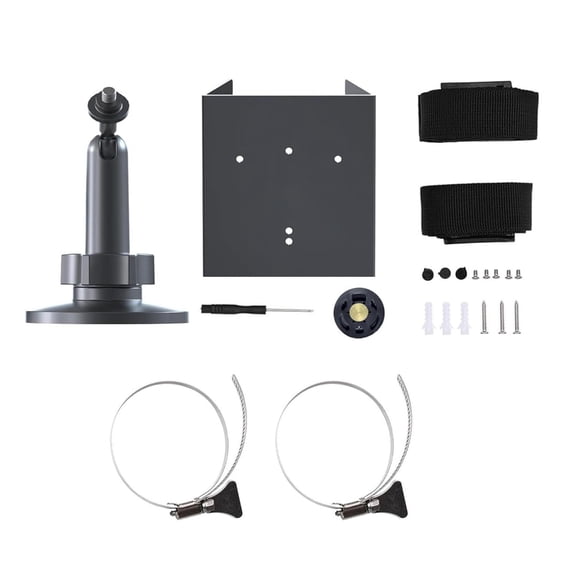 Outdoor Camera Mounting Bracket Holder Suitable for Security Cameras and Solar Panel with 360 Degree Adjustable Rotation