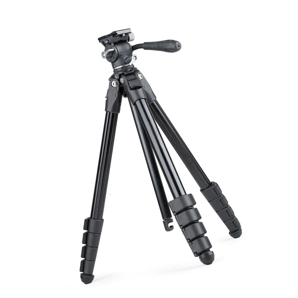 Adjustable Camera Tripod Aluminum Alloy Construction For Live Streaming Photography With Rotatable Head