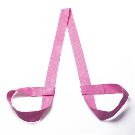 Adjustable Canvas Gym Sports Shoulder Strap Workout Amp Yoga Fitness Belt Yoga Mat Sling Carrier PINK