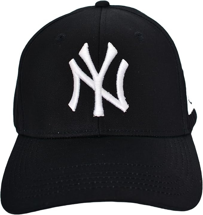Adjustable Cap Hat for Man & Women |NY Hat| with Exquisite Embroidery |One Size| |Black|