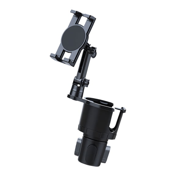 Adjustable Car Cup Holder Stand For 4.7-12.9inch Phones Tablets With Rotating Base