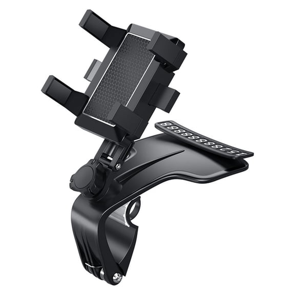 Adjustable Car Phone Holder with Number Plate For Dashboard Mount Allows Portrait Landscape Angles Adjustable Phone Stand
