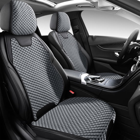 Adjustable Car Seat Cushion Set with Backrest and Headrest, Ventilated 3D Mesh Car Seat Pad for Cooling Comfort, All Season Breathable Chair Cushion for Driving