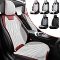 thumbnail image 1 of Adjustable Car Seat Cushion | Ventilated Backrest & Headrest | All-Season Breathable Mesh Sponge | Fast Heat Dissipation | Universal Fit for Cars & Office Chairs | 43.3"x19.7" | Portable Set, 1 of 9