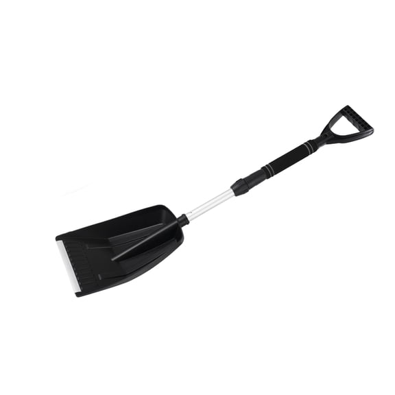 Adjustable Car Snow Shovel with D-Shaped End Grip and Wide Blade for Clearing Snow from Vehicle Bodies, Roofs, Hoods, and Windshields