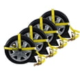 thumbnail image 1 of Adjustable Car Tie Down Kit w/ Snap Hooks, 4pc Set, 1 of 8