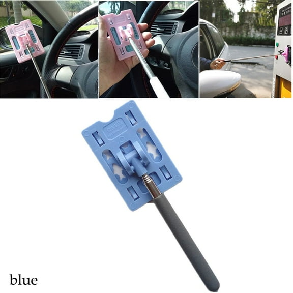 Adjustable Car Toll Card Stick Touch N Go Stick Holder Stickable Telescopic Parking Toll Swiping Stick Contactless Payment Rod