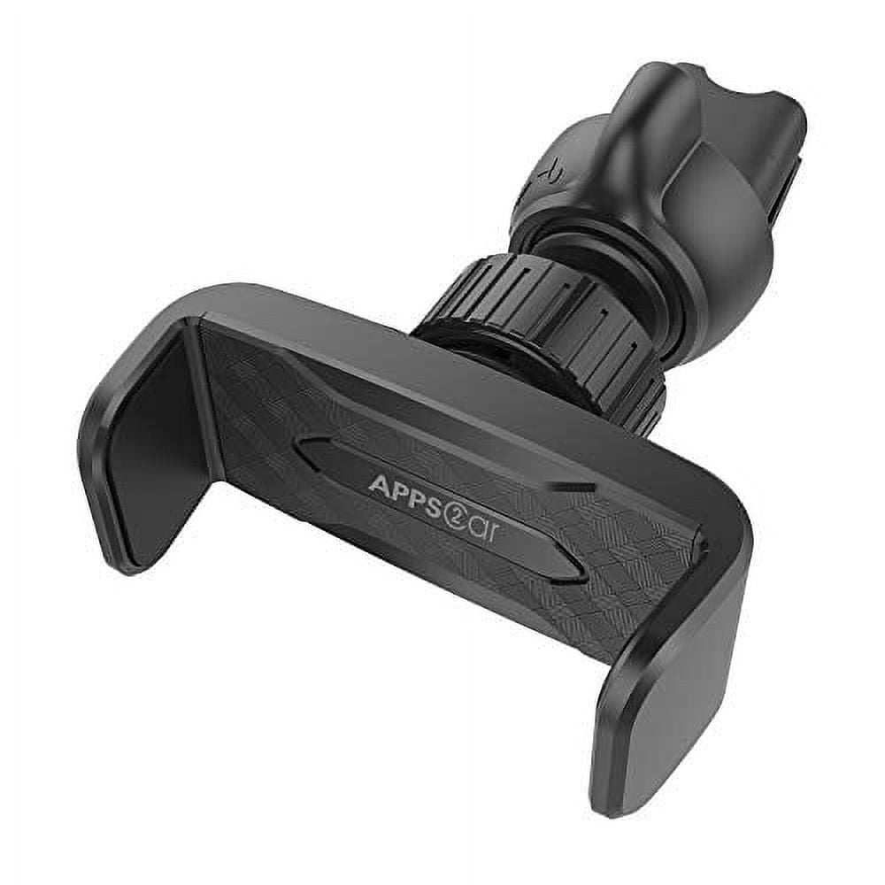 Mobile holder with clip for fixing on car air-conditioning vents - black  from Spoon - متجر سبون