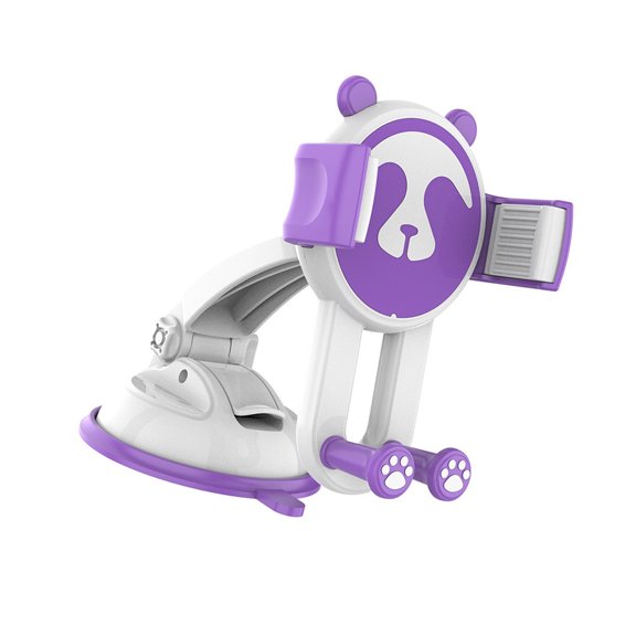 Adjustable Car Windshield Phone Mount In Playful Panda Styles with Not Slip Pad & Fast Release Button for Long Trip