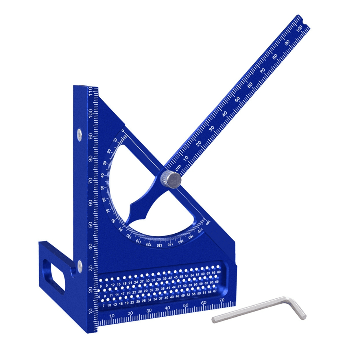 Adjustable Carpentry Square Protractor with 180 Degree Quick Marking ...