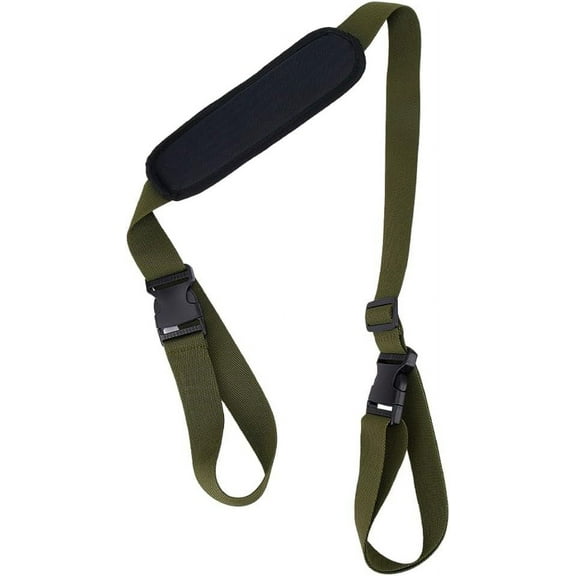 Adjustable Carrying Strap Beach Chair Backpack Anti-Slip Shoulder Carry Straps Replacement Universal for DIY Foldable Bikes Scooter Camping Backpacking Picnics Outdoor Olive Green 106-176cm