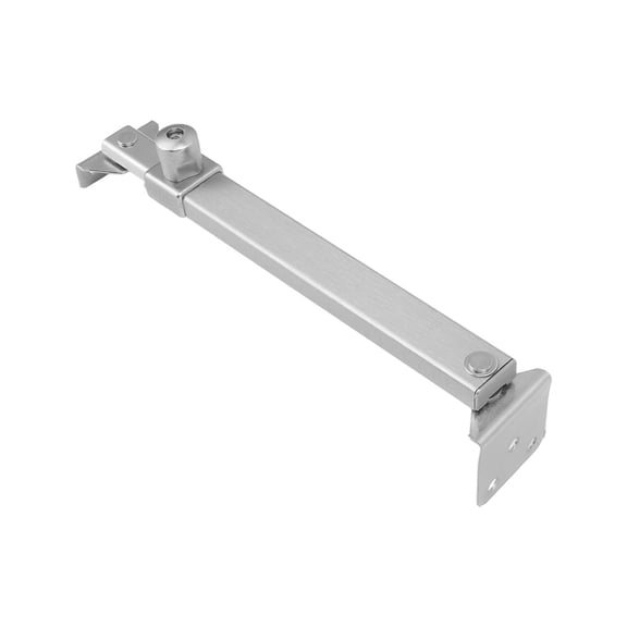 Adjustable Casement Window Hinge Aluminum Alloy Windproof Concealed Friction Stay Support Limit Stopper Positioning Buckle Type 02 Hinges Hardware Set for Push Out Window 8.66 in / 22 cm Pack