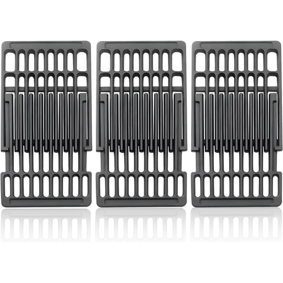 Adjustable Cast Iron Grill Grates, Universal Cooking Grid Grates ...
