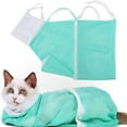 thumbnail image 1 of Adjustable Cat Bathing Grooming Net Bag with Breathable Mesh for Stress Pet Cleaning and Trimming, 1 of 8