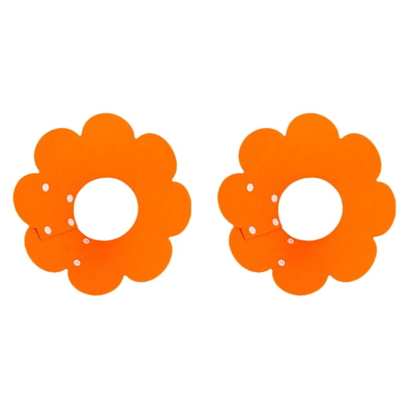 Adjustable Cat Recovery Collar Cute Flower Neck Cone After Surgery Set of 2 for Kitten Cats Anti Bite Lick Wound Healing Soft for Puppy Rabbits Sunflower for Dogs