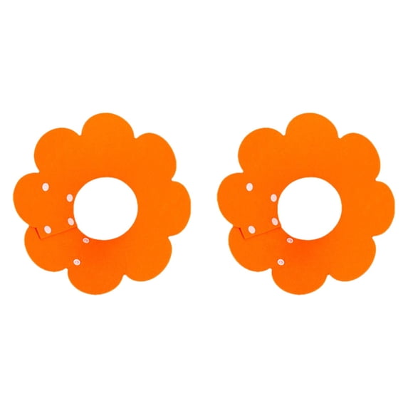 Adjustable Cat Recovery Collar Cute Flower Neck Cone After Surgery Set of 2 for Kitten Cats Anti Bite Lick Wound Healing Soft for Puppy Rabbits Sunflower for Dogs