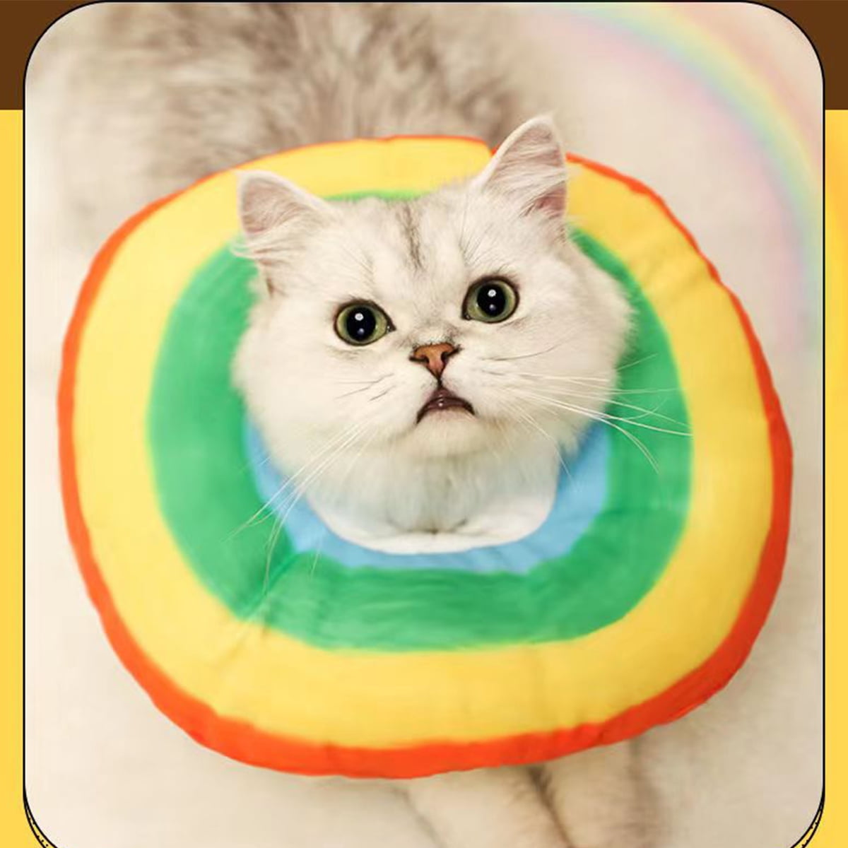 Adjustable Cat Recovery Collar Soft,Cute Pet ECollar Neck Cone After