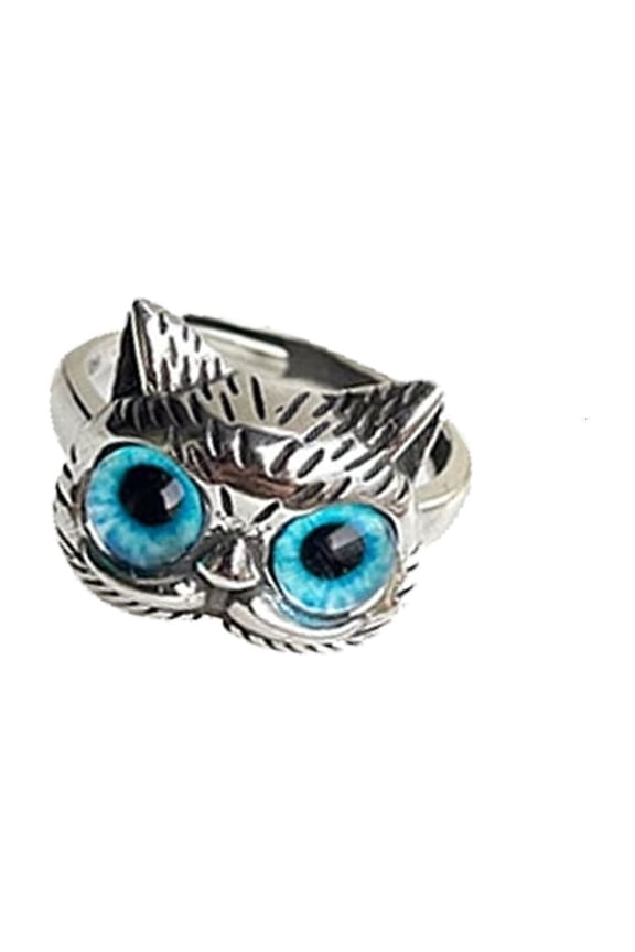Adjustable Cats Eye Stone Ring Unique Handmade Jewelry For Fashion Women