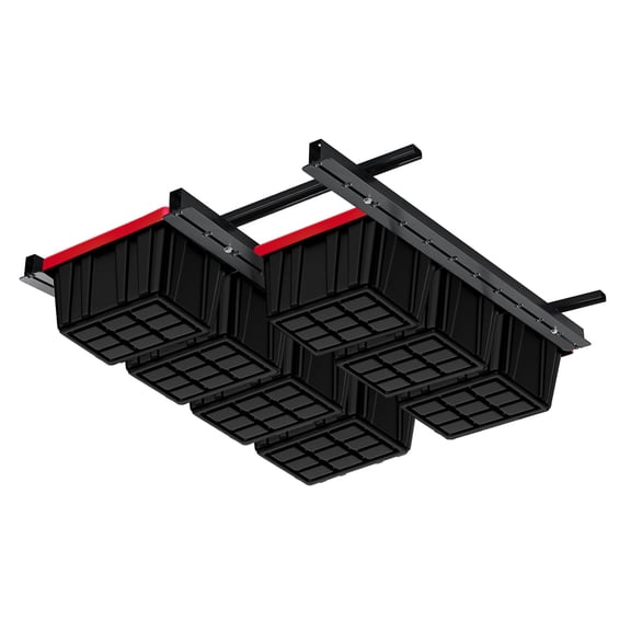 Adjustable Ceiling Storage Rack Heavy Duty Hanging Organizer