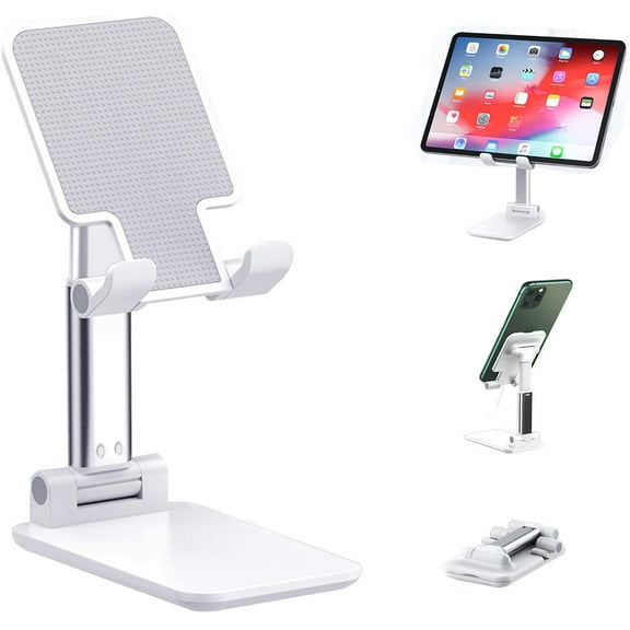 Adjustable Cell Phone Stand, Foldable Phone Holder Tablet Stand For Desk, Angle Height Adjustable Cell Phone Stand Compatible With Phone 11 Pro Xs Xs Max Xr, Ipad Mini